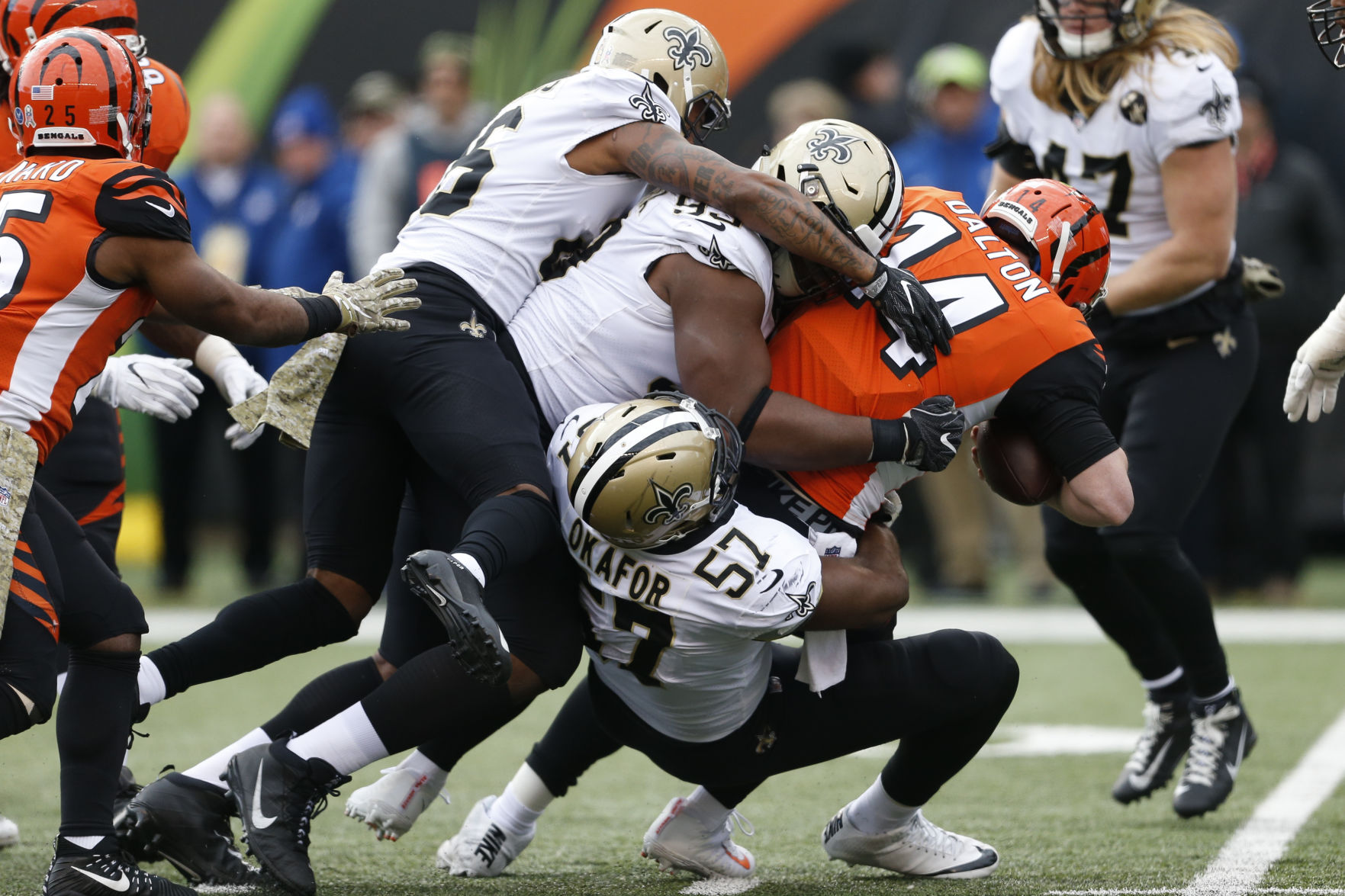 Saints Bengals Football